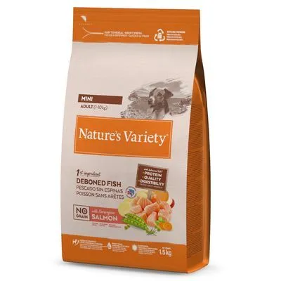 Nature's Variety Original No Grain Mini Adult Zalm Hondenvoer - Dubbelpak 2 x 7 kg