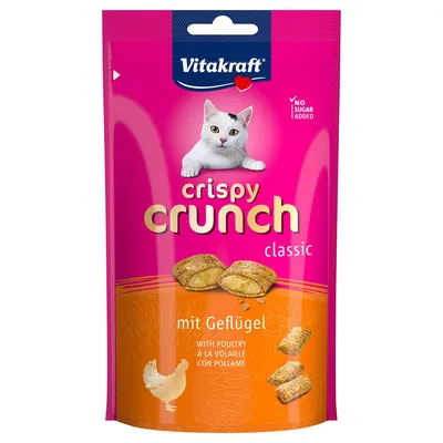 Vitakraft Crispy Crunch Classic met gevogelte. Geen toegevoegde suiker.
