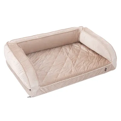 Ortopedyczna sofa dla psa Wellness - Dł. x szer. x wys.: 100 x 65 x 30 cm, beżowy