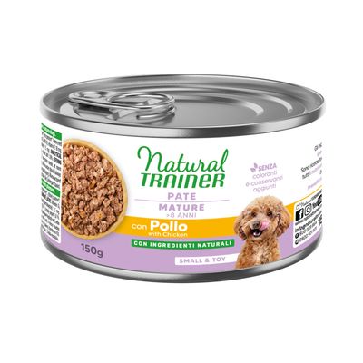 Natural Trainer Pate Small & Toy Mature - 6 x 150 g (kurczak)
