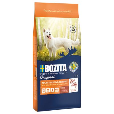 Bozita Original Adult Sensitive Haut & Fell mit Lachs & Reis - Weizenfrei 12 kg