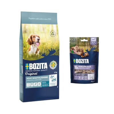 Bozita Original Adult XL mit Lamm, 12 kg. Weizenfrei, 22% Protein, 11% Fett. Made in Sweden. Für große Hunde geeignet.