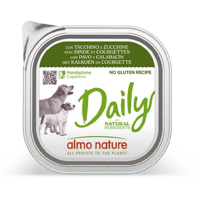 Økonomipakke: 18 x 300 g Almo Nature Daily  - med Kalkun & Zucchini