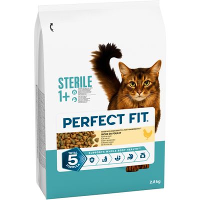 Perfect Fit Sterile Adult 1+ Riche en poulet pour chat 2,8 kg