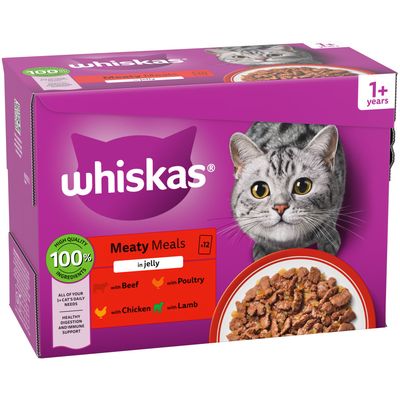 Whiskas 1+ Meaty Meals in Jelly