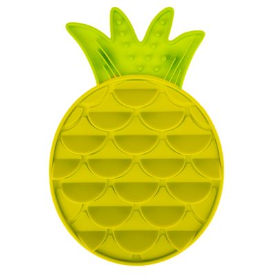 Tapis à lécher Modern Living Brasilia Ananas pour chien et chat env. L 30 x l 20 x H 2,7 cm