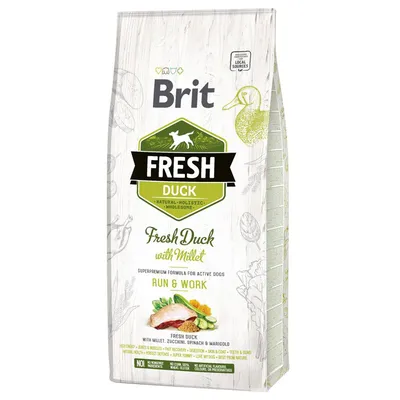 Brit Fresh Active Run & Work Duck & Millet - 12 kg