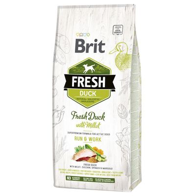 Brit Fresh And & Hirse Active Run & Work 12 kg