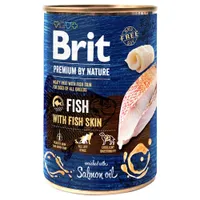 Økonomipakke Brit Premium by Nature 12 x 400 g - Fisk & Fiskehud