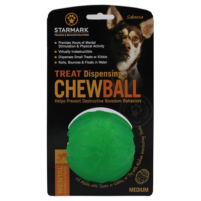 Starmark Treat Dispensing Chew loptička veľ. M: cca Ø 7 cm