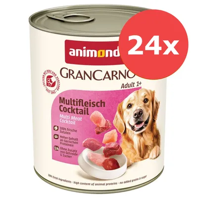 Zestaw animonda GranCarno Original Adult, 24 x 800 g - Czysta wołowina