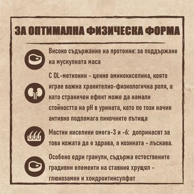 Парченца храна за кучета върху камък, размер 20-23 мм. Естествена среда с гора и езеро на заден план.