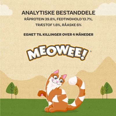 Meowee! Knasende kylling i ovn ActivBiome+ blanding: 3 x 40 g