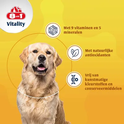 8in1 Vitaliteit Multivitamine Tabletten Volwassenen - Dubbelpak: 2 x 70 Tabletten