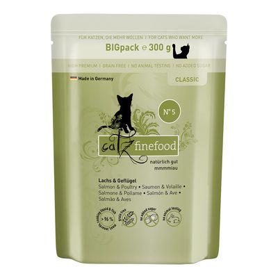 catz finefood 6 x 300 g Laks & Fjerkræ