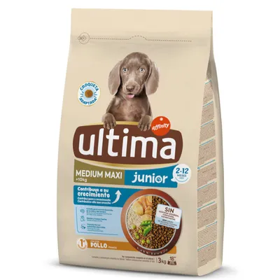 Ultima Medium / Maxi Junior kana - säästöpakkaus: 2 x 3 kg