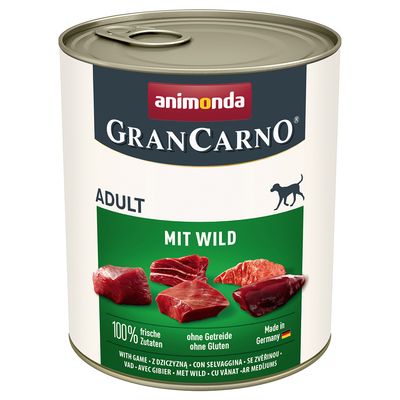 animonda GranCarno Original Adult 6 x 800 g mit Wild