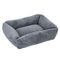TIAKI Hundebett Lazy Bear Größe M: L 70 x B 55 x H 20 cm, dunkelgrau