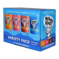Meowing Heads Mixed Variety Pack - 10 x 100g (4 Varieties)