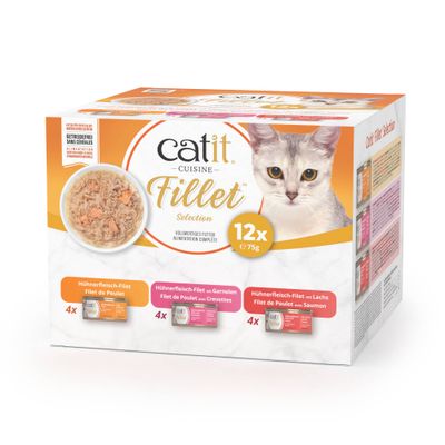 Catit Cuisine Fillet Chicken - cat wet food - Chicken Mixed Pack (12 x 75g)