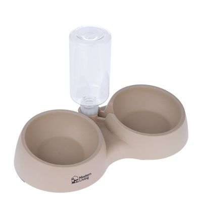 Modern Living Doppelnapf Kandy 2 x 400 ml, L 35 x B 17 x H 7 cm