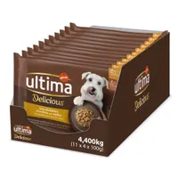 Ultima Fit & Delicious Mini Adult Dog 44 x 100g - dog wet food - Chicken & Beef Mixed Pack