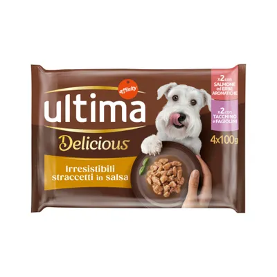 Ultima Fit & Delicious Mini Adult Dog 44 x 100g - Salmon & Turkey Mixed Pack