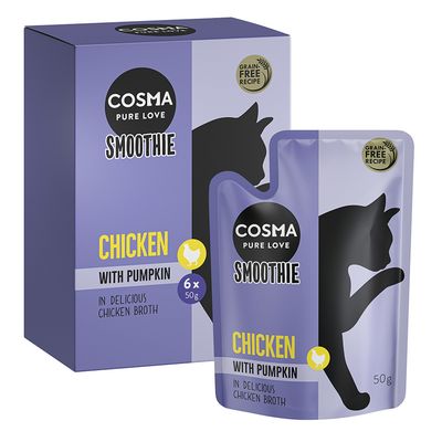 Cosma Smoothies 6 x 50 g Pollo con calabaza