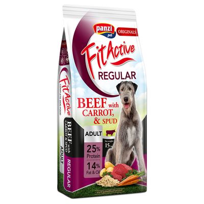 FitActive Originals Adult Regular Beef Economy Pack: 2 x 15kg
