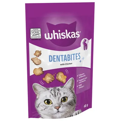 Whiskas Dentabites 40g - Saver Pack: Chicken (8 x 40g)