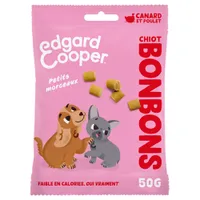 Edgard & Cooper Dog Bites hondensnoepjes - Puppy Eend & Kip (3 x 50 g)