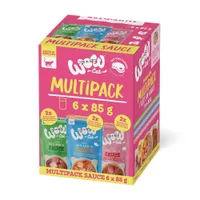 Sparpaket WOW Cat Filets in Sauce 24 x 85 g - Mixpaket (3 Sorten)