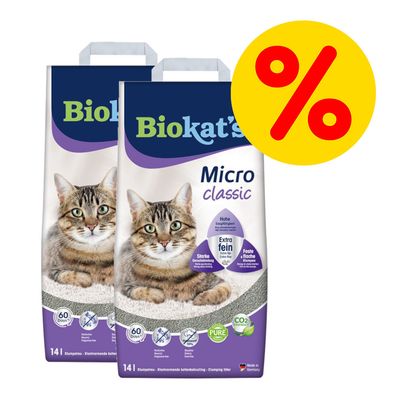 Sparpaket Biokat´s Katzenstreu Natural Care (2 x 30 l)