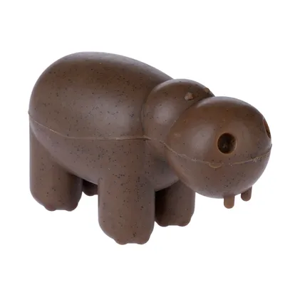 TIAKI Squeaky Hippo -purulelu - P 13,5 x L 6 x K 8 cm