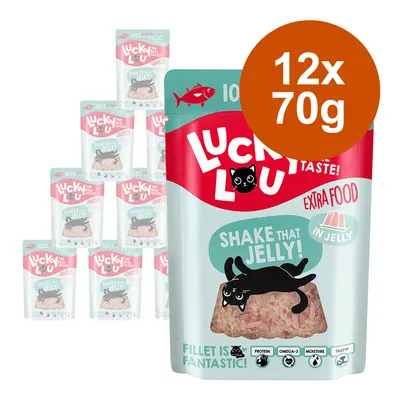 Lucky Lou Extra Food 12 x 70 g - Tonhalfilé aszpikban