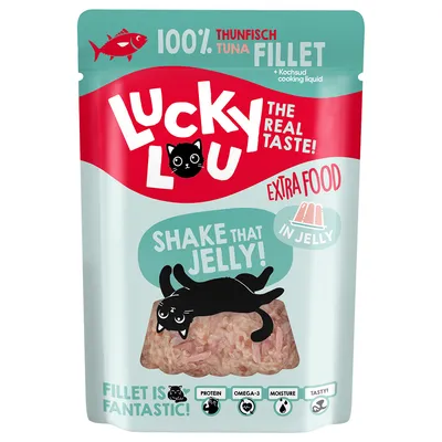 Lucky Lou Extra Food 12 x 70 g - Tonhalfilé aszpikban