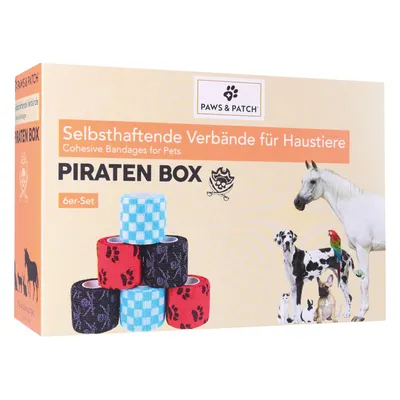 PAWS & PATCH Klebepflaster - Box Pirat, 6 Rollen