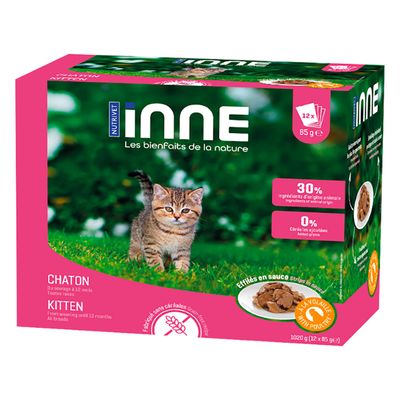 Nutrivet Inne Kitten volaille pour chaton 12 x 85 g