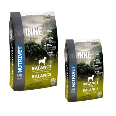 12 kg + 3 kg gratis! 15 kg Nutrivet Inne Dog Balance - 12 kg + 3 kg