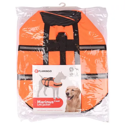 Flamingo Schwimmweste, orange - Grösse L: ca. 40 cm Rückenlänge