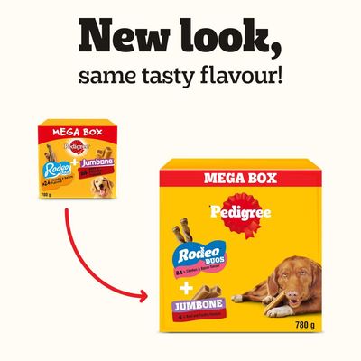 PEDIGREE® RODEO™ DUOS & JUMBONE™ Medium Dog Treats Multipack