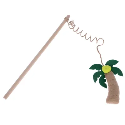 Canne à pêche TIAKI Palmier pour chat – 1 canne à pêche Canne à pêche TIAKI Palmier pour chat – 1 canne à pêche
