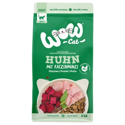 Wow Cat Adult s piletinom - 2 kg