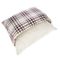 zooplus basics Karo Kuschelbett Kissen L 60 x B 50 x H 15 cm