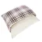 zooplus basics Karo Kuschelbett Kissen L 60 x B 50 x H 15 cm