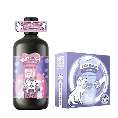 Max & Molly Hundeshampoo Fluff'n Buff - Sparpaket: Shampoo Fluff’n Buff 250 ml + Pfotenbalsam "Pawfection" 50 g Max & Molly Hundeshampoo Fluff'n Buff - Sparpaket: Shampoo Fluff’n Buff 250 ml + Pfotenbalsam "Pawfection" 50 g