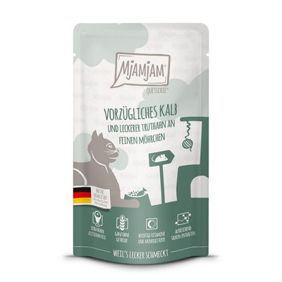 MjAMjAM 12 x 125 g pour chat Kalb & Truthahn
