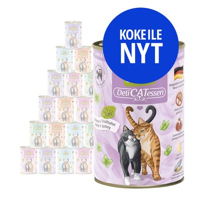 GranataPet DeliCatessen -säästöpakkaus 24 x 400 g lohi & äyriäiset