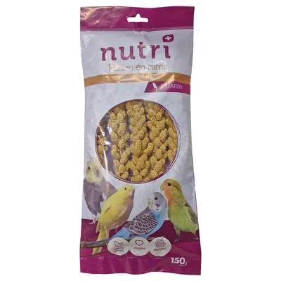 Nutri+ Spighe di miglio snack per uccelli - Set% : 2 x 150 g