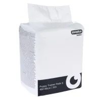 Tappetini igienici zooplus Basics per cuccioli - L 48 x P 48 cm, 100 pz
